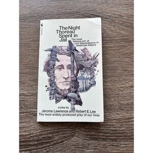 The Night Thoreau Spent In Jail Play Book Jerome Lawrence & Robert E. Lee 1972
